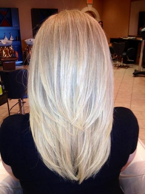 Окрашивание волос в жемчужный блонд