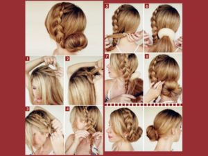 Прическа на основе колоска