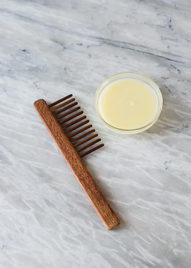 Treat your locks to this luxurious DIY deep hair conditioner with coconut oil, shea butter, argan oil and a variety of nourishing essential oils 