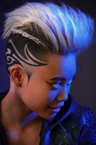Braided Interesting Ideas For Mohawk Hairstyles #mohawkhaircut #haircuts