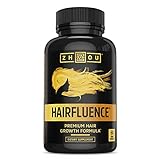 HAIRFLUENCE - Hair Growth Formula For Longer, Stronger, Healthier Hair - Scientifically Formulated with Biotin, Keratin, Bamboo & More! - For All Hair Types - Veggie Capsules