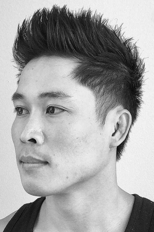Brushed Up Spiky Hair #asianhair #spikedhair #spikes #hairtype #hairtypemen 