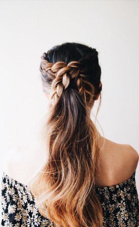 Плетение на длинные волосы