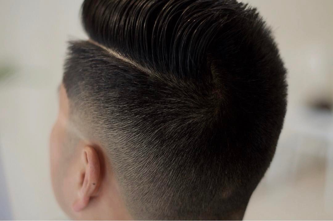 Low fad and comb over haircut