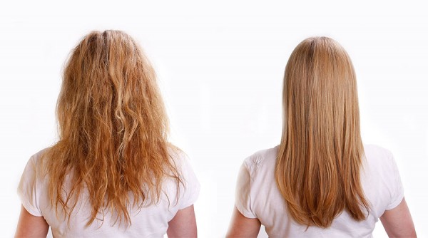 волосы до и после