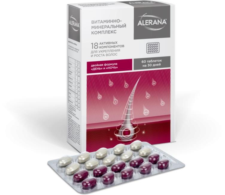 Alerana–Комплекс для волос витаминно-минеральный, 60 шт фото